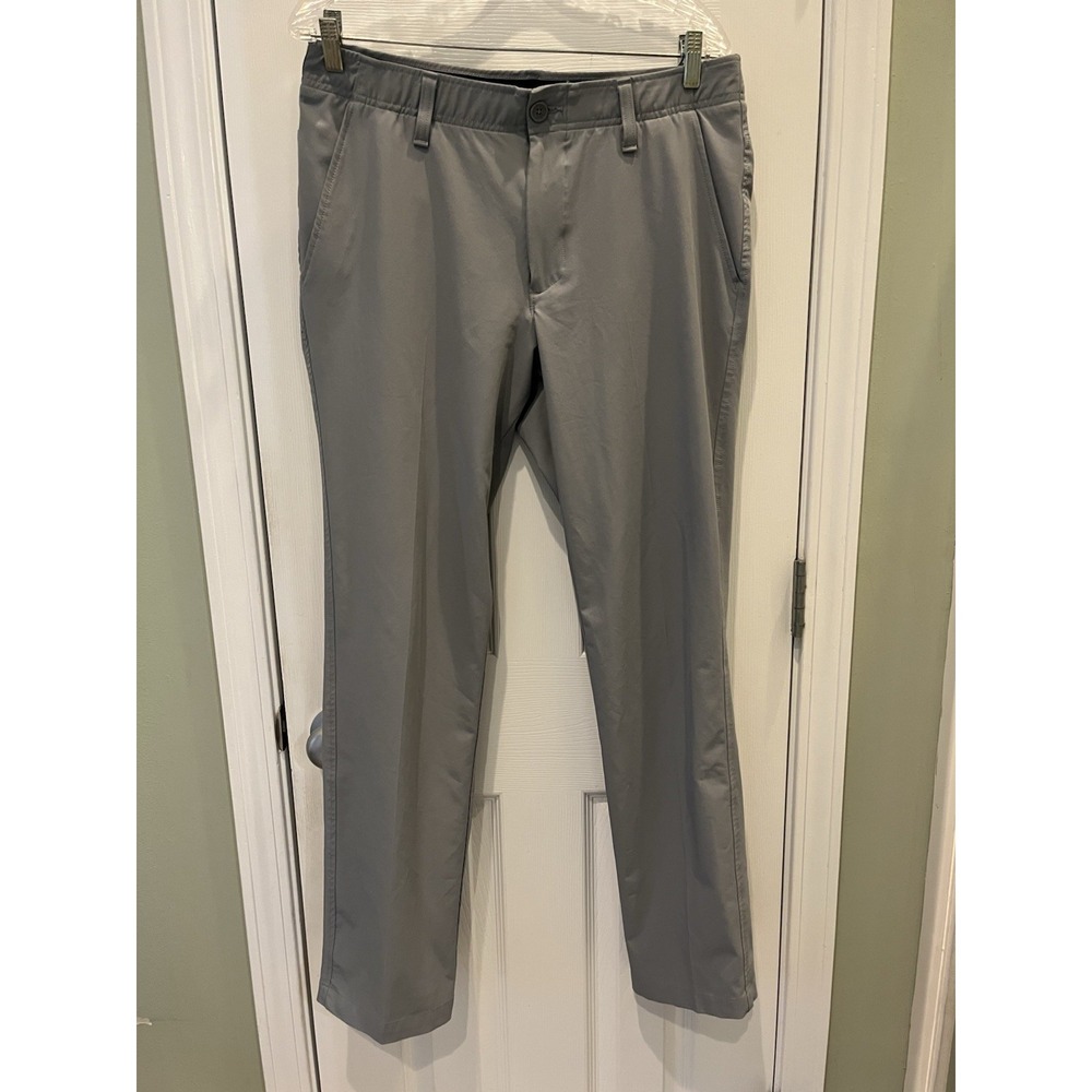 Under Armour‎ Drive Pants Men's Size 34x32 Gray Golf 1364407 Athletic Stretch UA